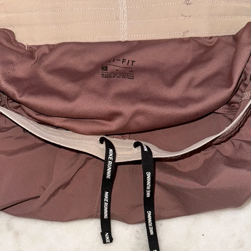 Nike Running Tan‎ Athletic Shorts with Elastic Waistband